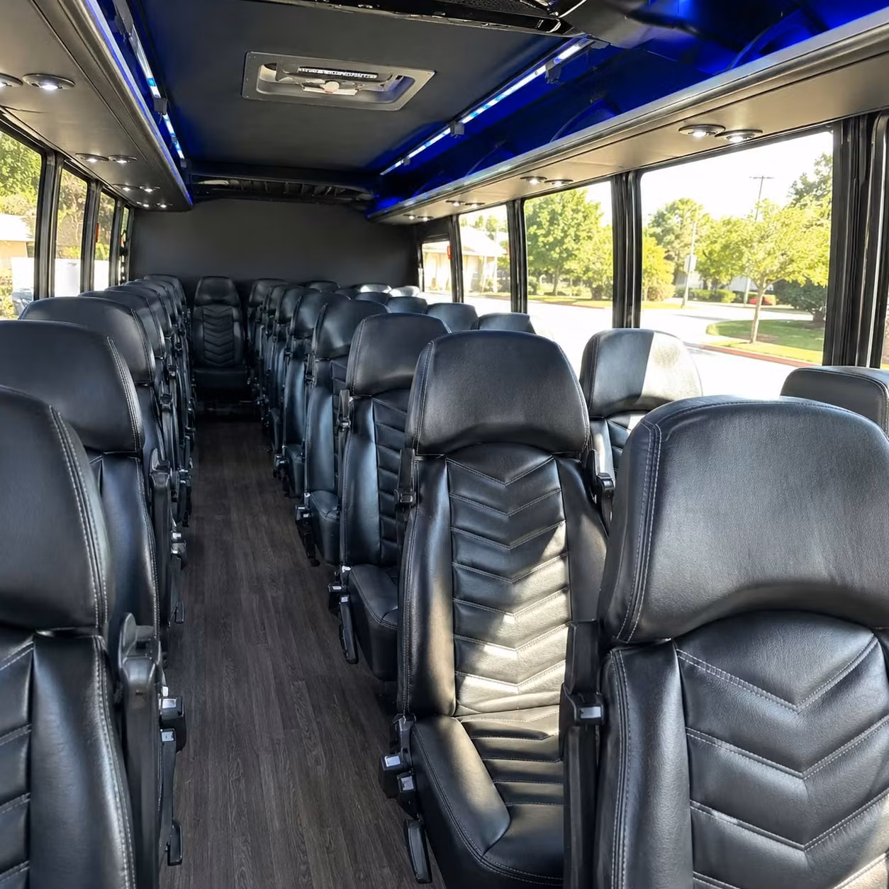 30 passenger minibus inside